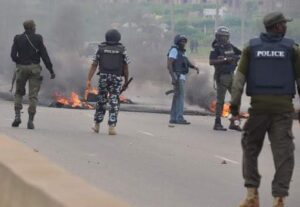 Police Officers Protest 