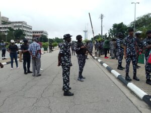 Update: Nigerian Police Fire Tear At Abuja Hungry Protesters