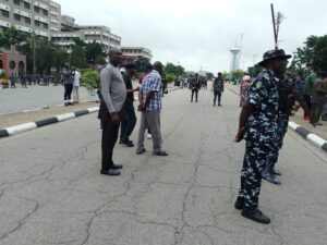 Update: Nigerian Police Fire Tear At Abuja Hungry Protesters