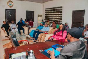 BREAKING: A'Ibom LG Polls: Ekpenyong Handover To His Vice, Photos 