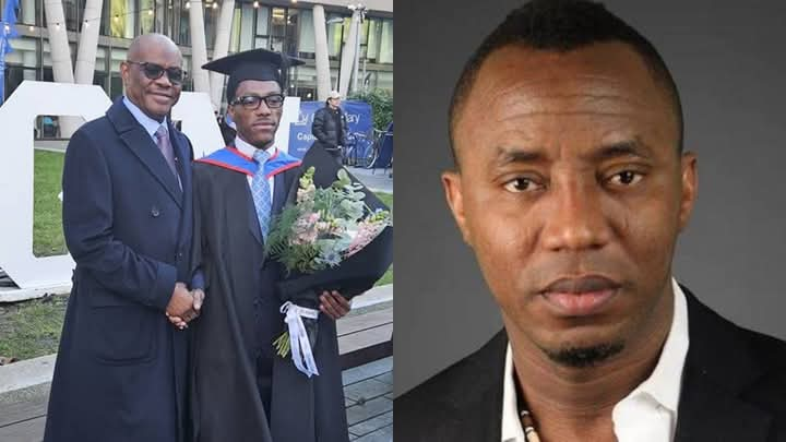 Sowore Blasts Wike For Celebrating Son’s Graduation In UK, Says You Served As Education Minister, Two-Term Governor But Couldn’t Build A Good School To Send Your Children