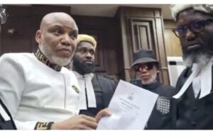 Nnamdi Kanu Rules Out Negotiations Without Biafra Independence Referendum, Insists Demand Is Non-Negotiable Nnamdi Kanu Confronts Judge