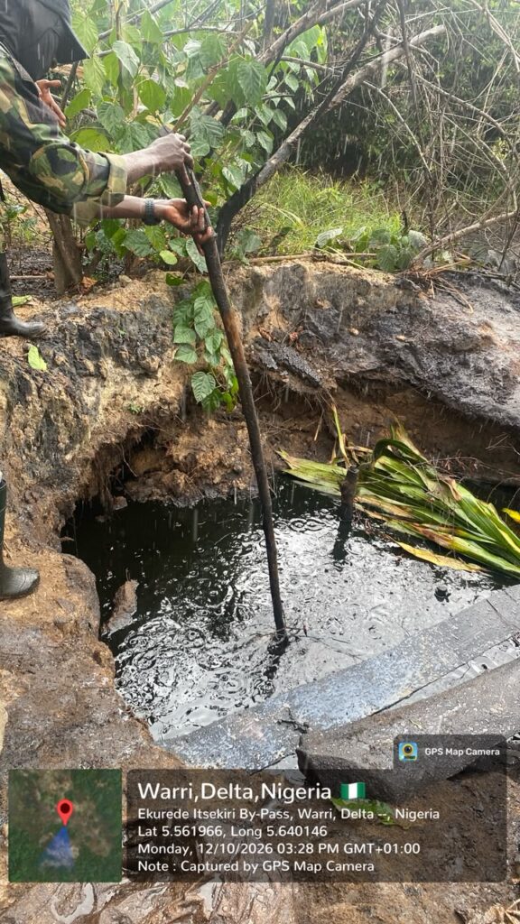 Navy Uncovers 75,000 Litres of Suspected Crude Oil in Delta