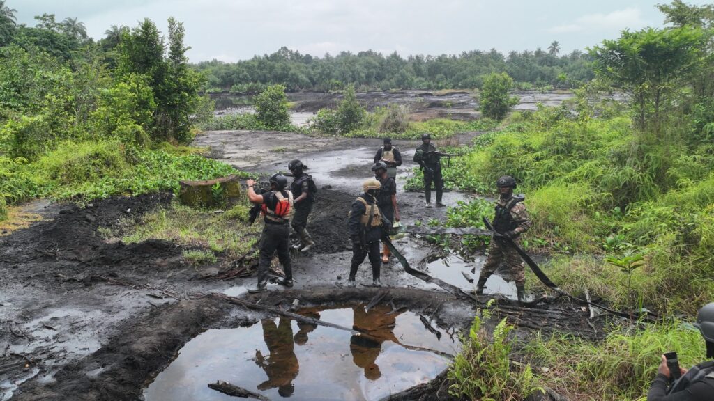 Operation Delta Sentinel: Navy Uncovers 10 Pits Containing 132,000 Litres of Suspected Stolen Crude Oil
